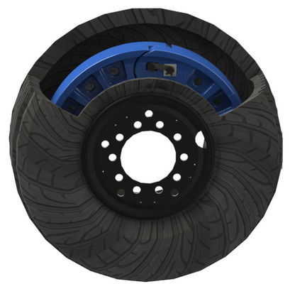 22.5インチの操業平たい箱は普通消防車のタイヤ11r2のためのRunflatのタイヤ システムにバンドを付ける