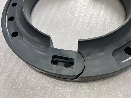 ラン フラット タイヤ 挿入 黒/白 カスタム サポート 14-22.5 インチ ポリマー 軍用品材